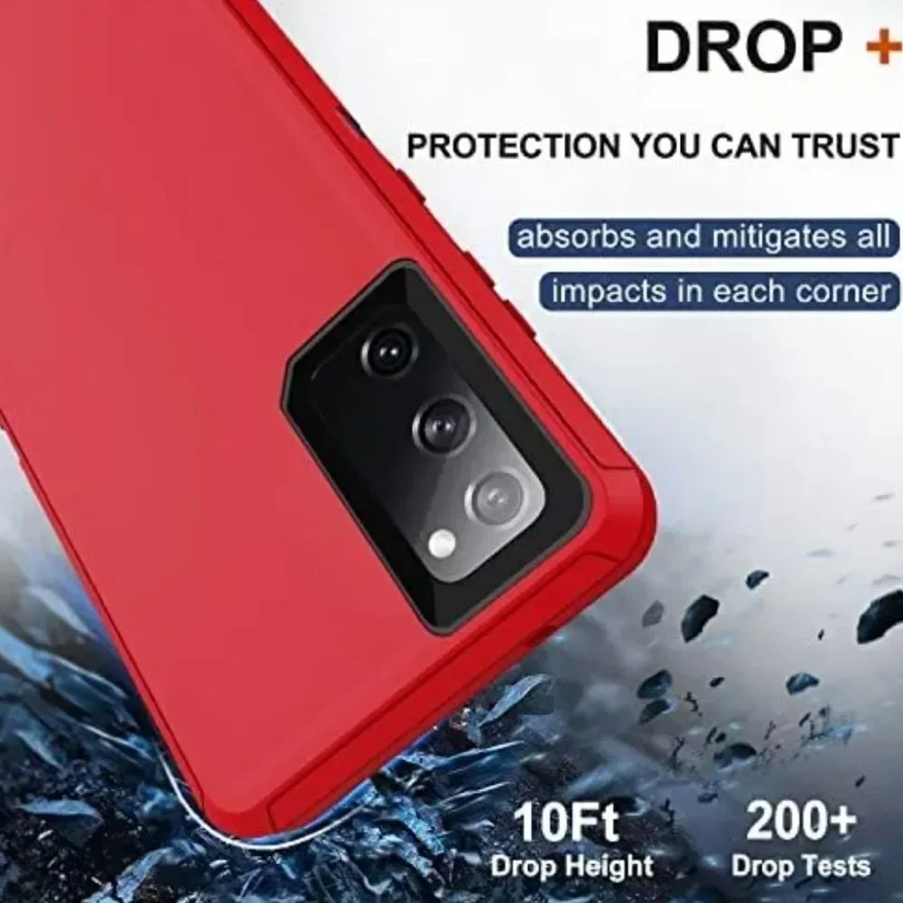 🔹️🔺️NIB Red RubCase w/Belt Clip For Samsung Galaxy Fe 5G